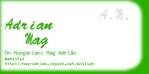 adrian mag business card