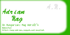 adrian mag business card